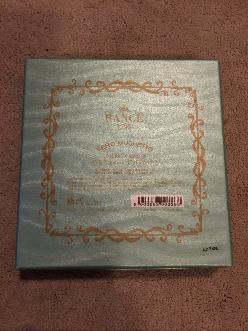 NEW RANCE FRANCE 6 PC Vero MUGHETTO SOAP GIFT BOX - Picture 3 of 4